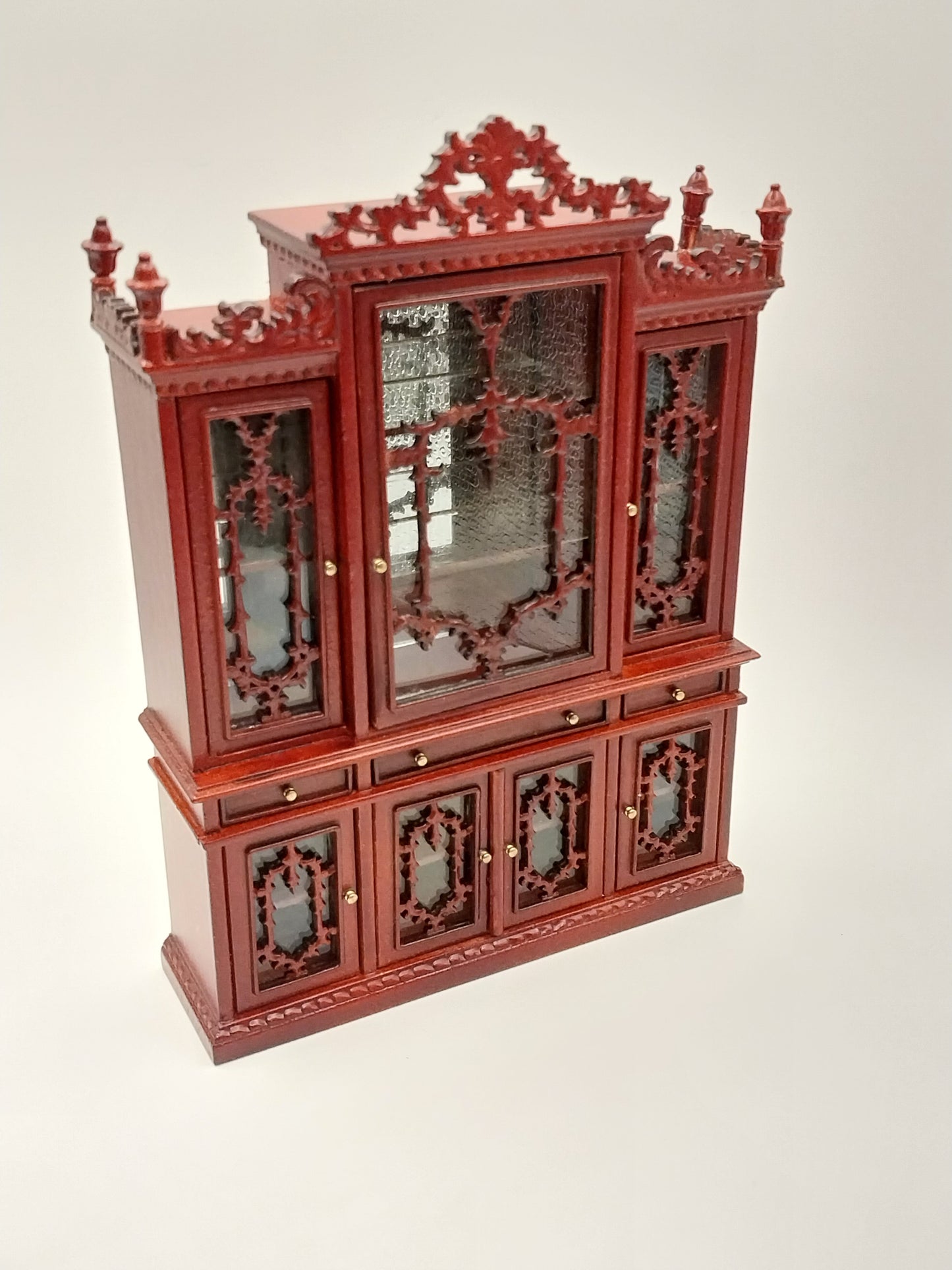 CEA348, Charles II China Cabinet, Mahogany