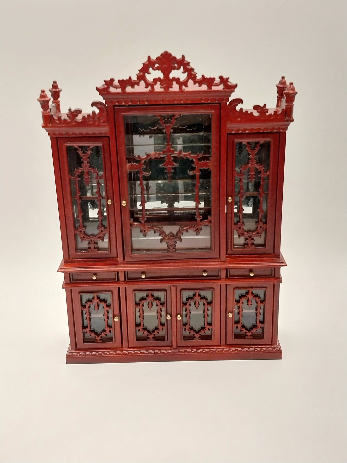 CEA348, Charles II China Cabinet, Mahogany