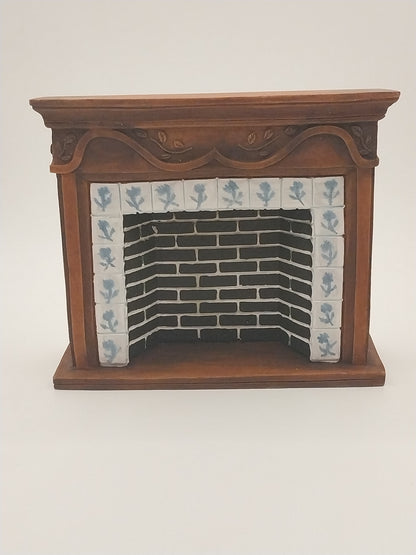 CPS0005, Brown Fireplace With Deft Tile