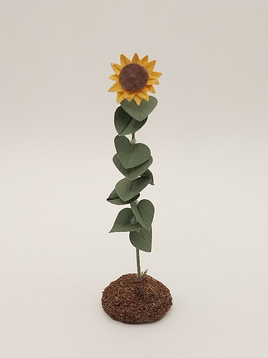 CPS0045, Single Stem Sunflower In Dirt