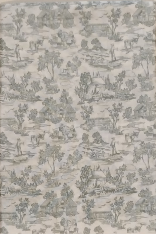 Silk Fabric, Campagne Toile, Green