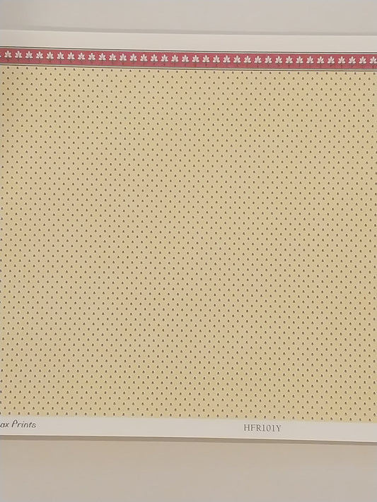 1/2" Scale Wallpaper, Provence Yellow