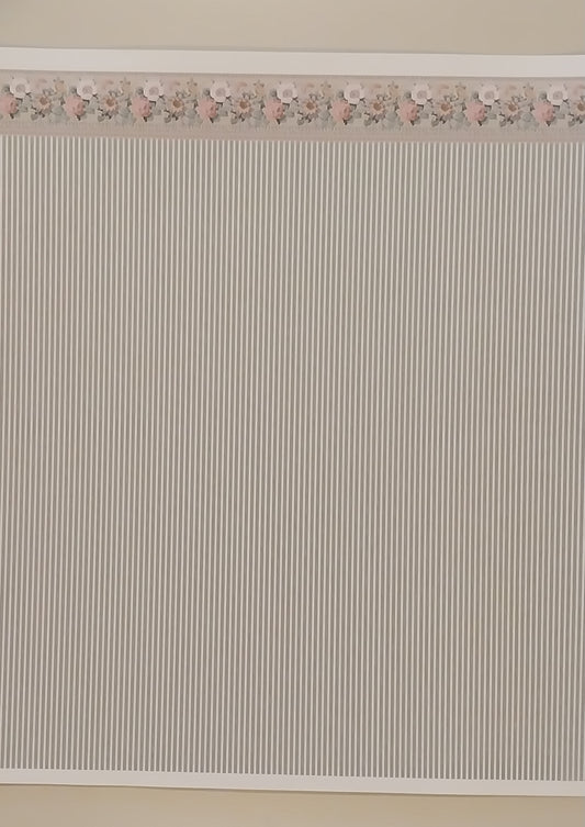 CRH1054, Simply Rose Stripe Wallpaper, Green