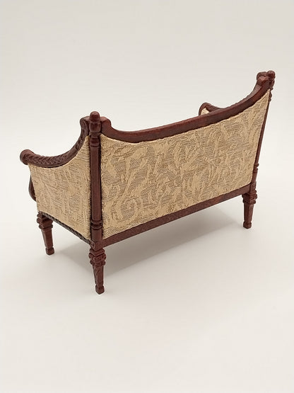 Italian Living Set, Gold Brocade, 6pc