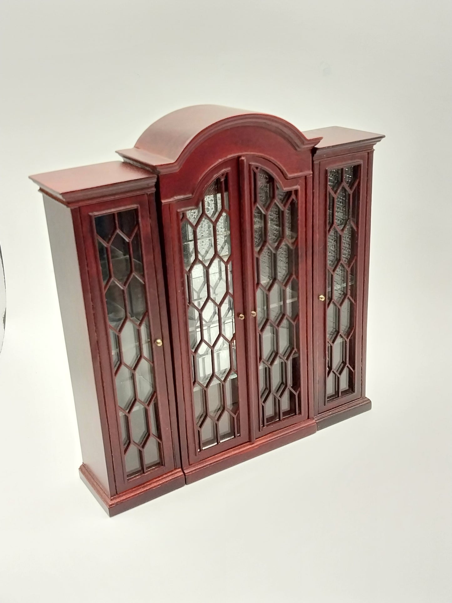 Normandy China Cabinet, Mahogany, 3pc