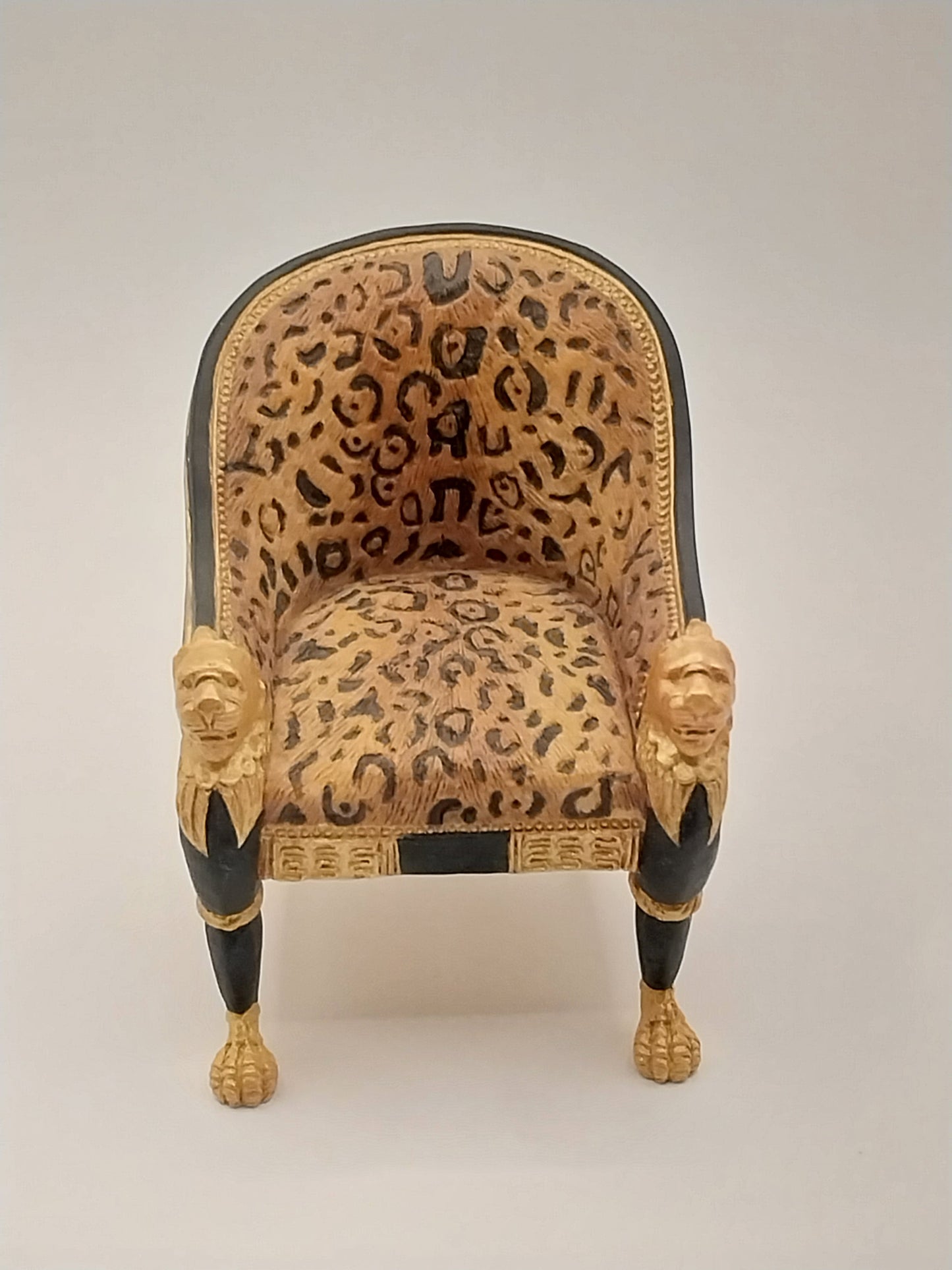 CCB0853, Regency Leopard Chair, Resin