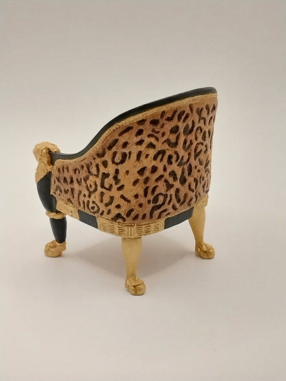 CCB0853, Regency Leopard Chair, Resin