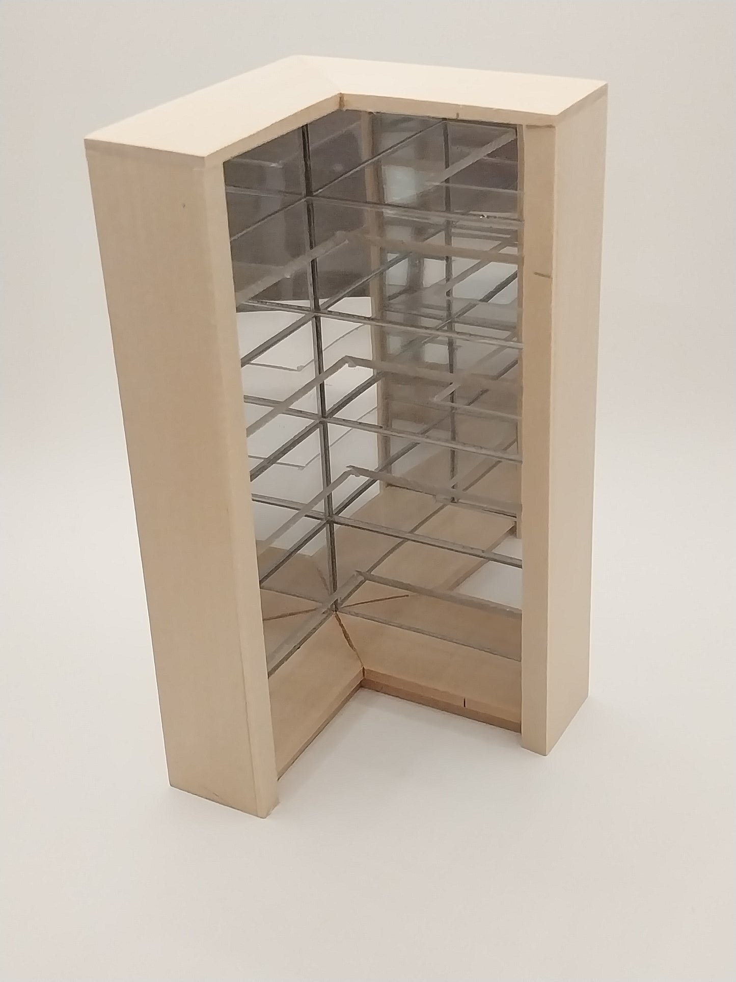 CRH1128, Corner Shelves With Mirror Back, Unfinished