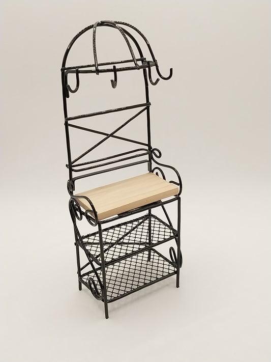 CMS157, Metal Kitchen Rack, Black