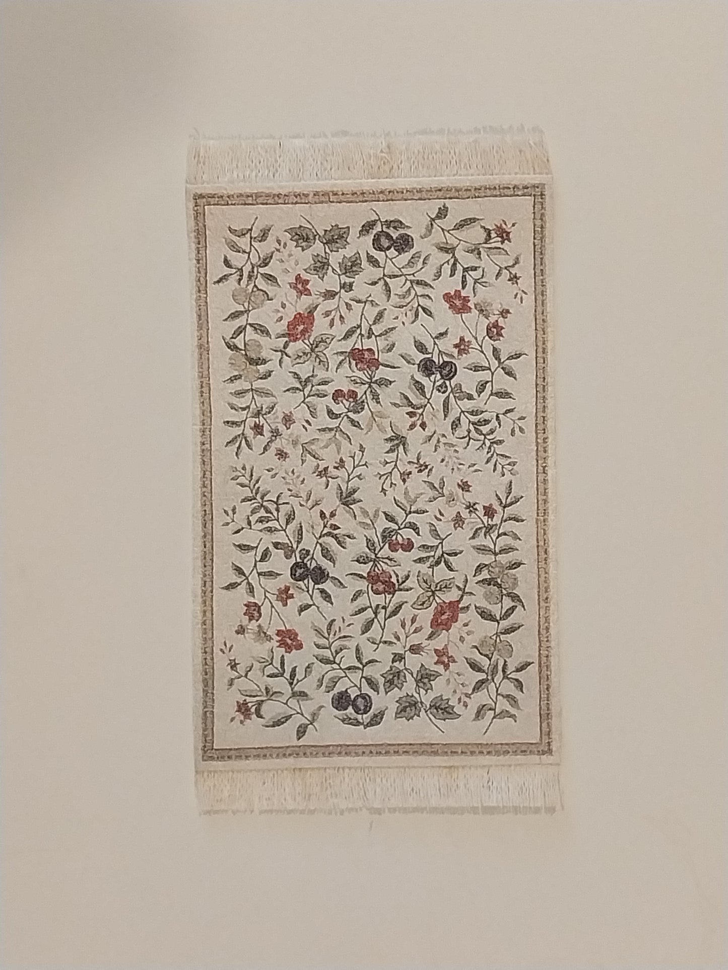 Rug, Cream Floral, Small