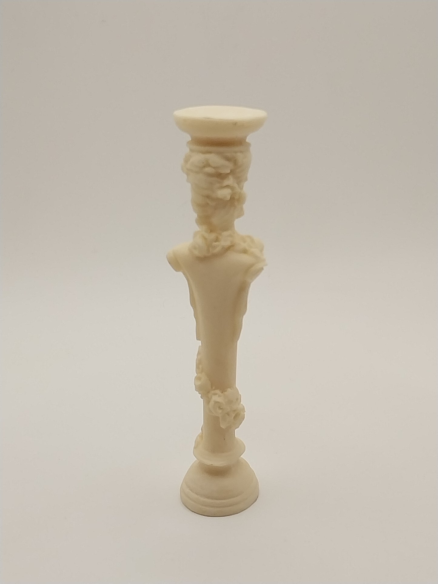 Corinthian Lady Pedestal, Ivory