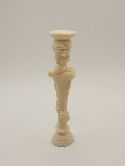 Corinthian Lady Pedestal, Ivory