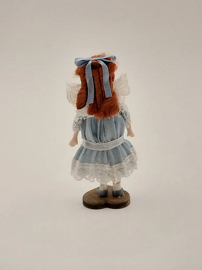 Baby Doll With Blue Dress & Red Hair
