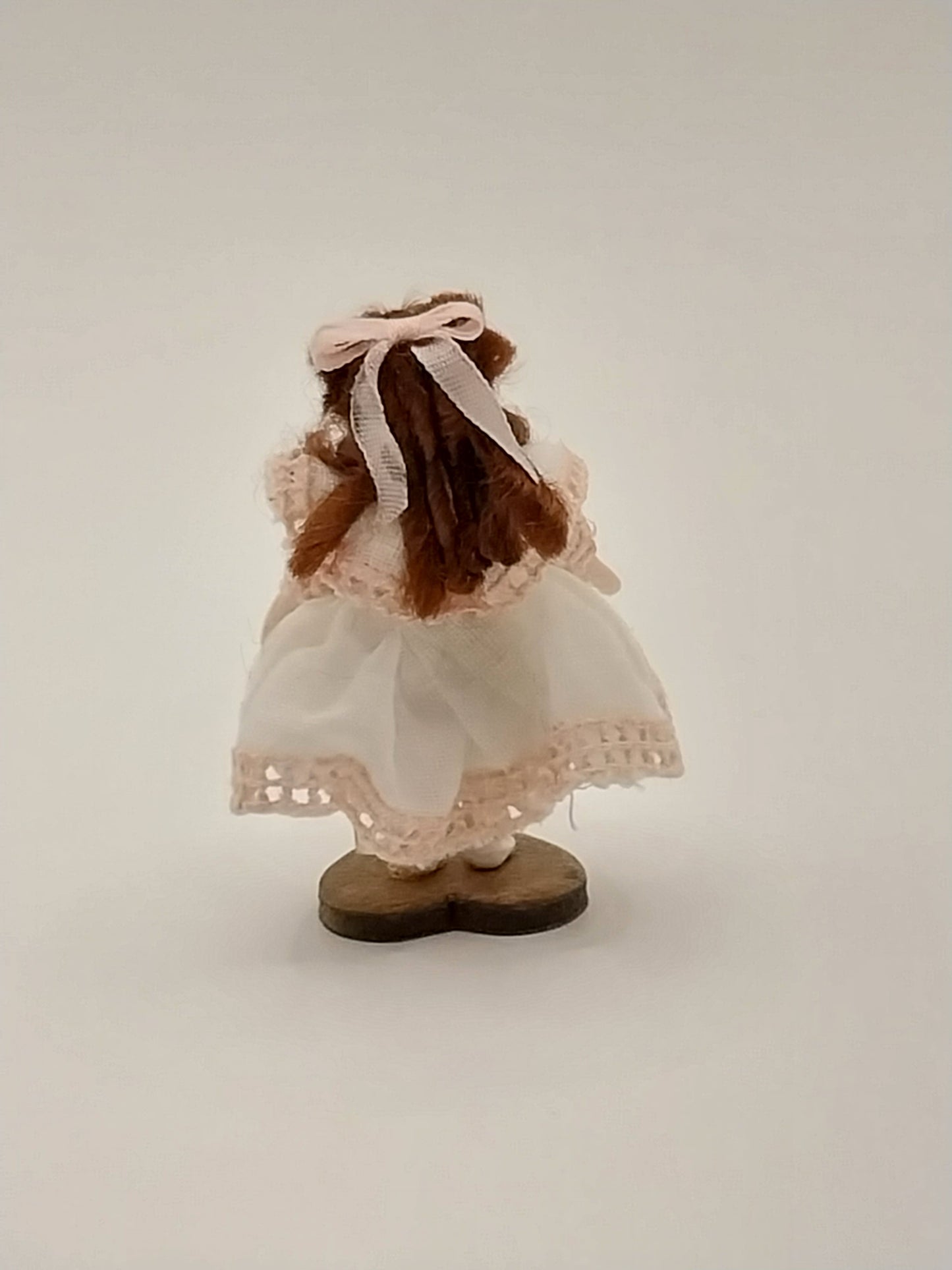 Betsy Baby Doll, White Dress With Pink Trim
