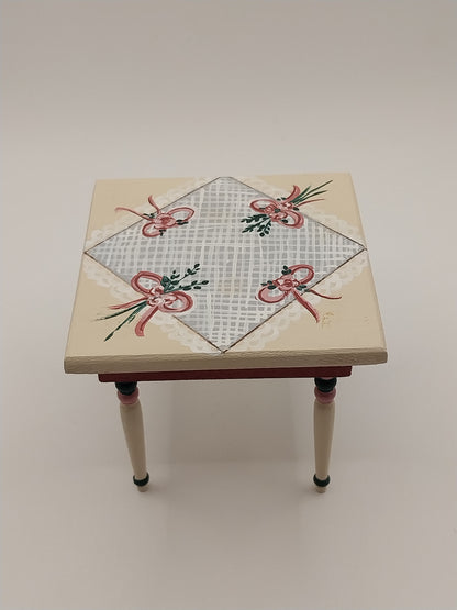Victorian Child Table With Chairs, Handpainted