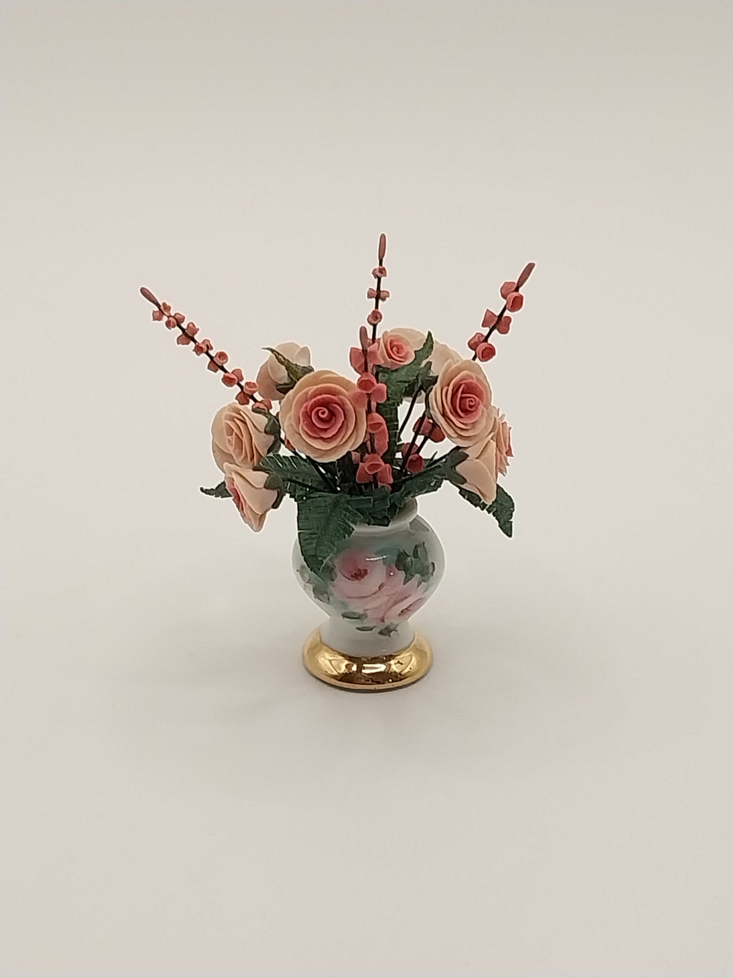 Floral Arrangement In Niglo Vase, Pink Roses
