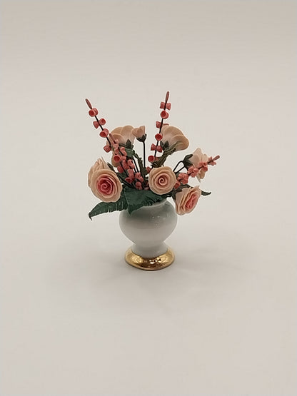 Floral Arrangement In Niglo Vase, Pink Roses