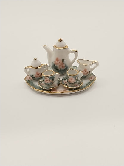 Porcelain Tea Set, Handpainted, 10pcs