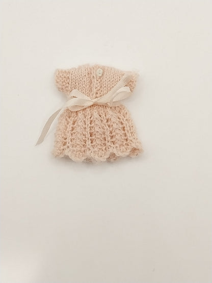 Crochet Baby Outfit, Pink, 3pc
