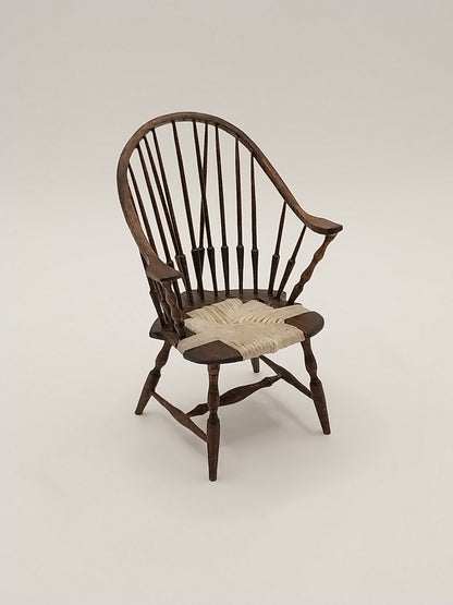 Continuous Windsor Arm Chair, Aged Walnut