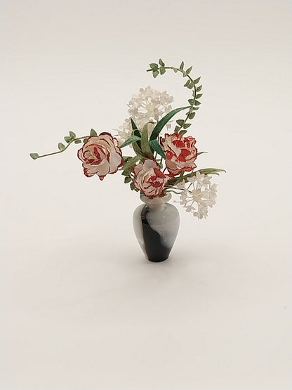 Floral Arrangement In Turn Acrylic Vase