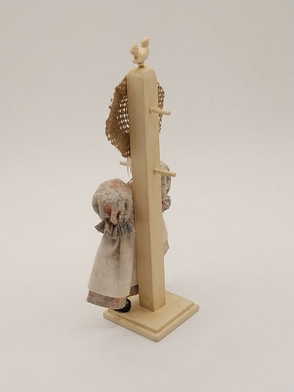 Coat Stand With Hat, Dress, & Shoes