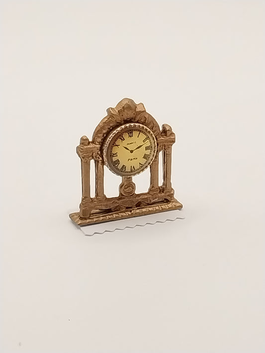 Victorian Mantel Clock, Gold