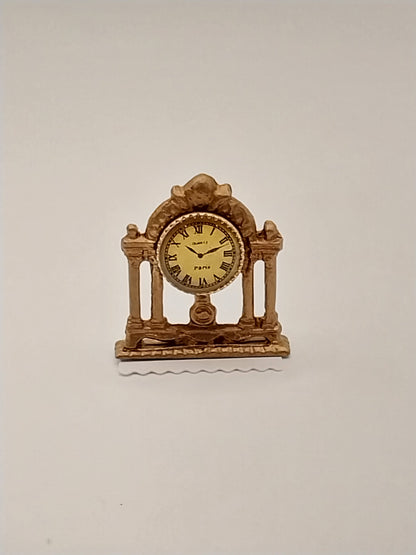Victorian Mantel Clock, Gold