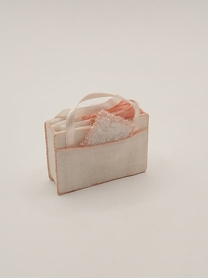 Diaper Bag, Pink & White