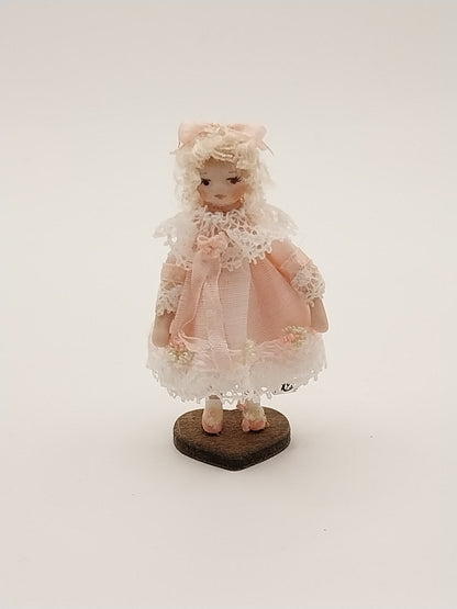 Ashley Baby Doll, Pink Dress & White Lace