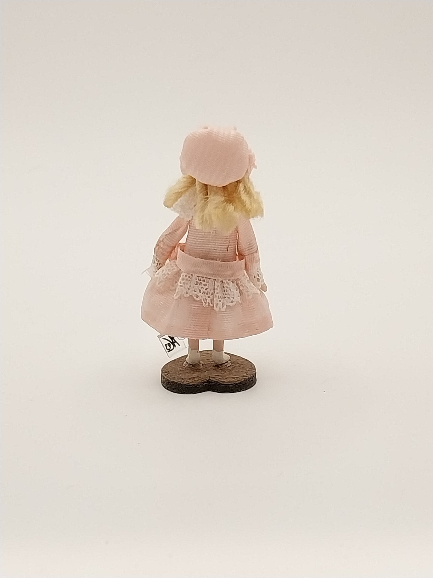 CJB273, Emma Baby Doll, Pink Dress White Lace