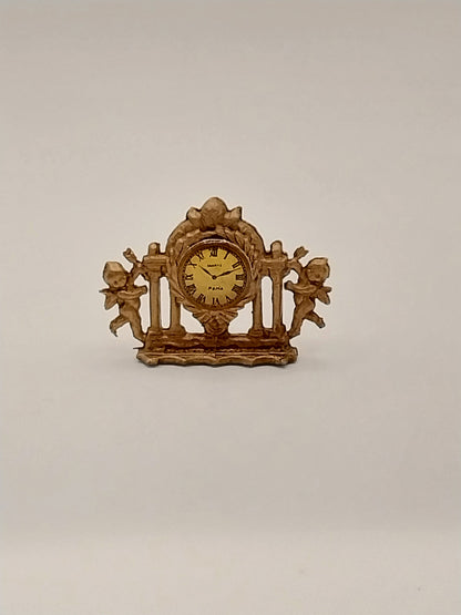 Cupid Mantel Clock, Gold