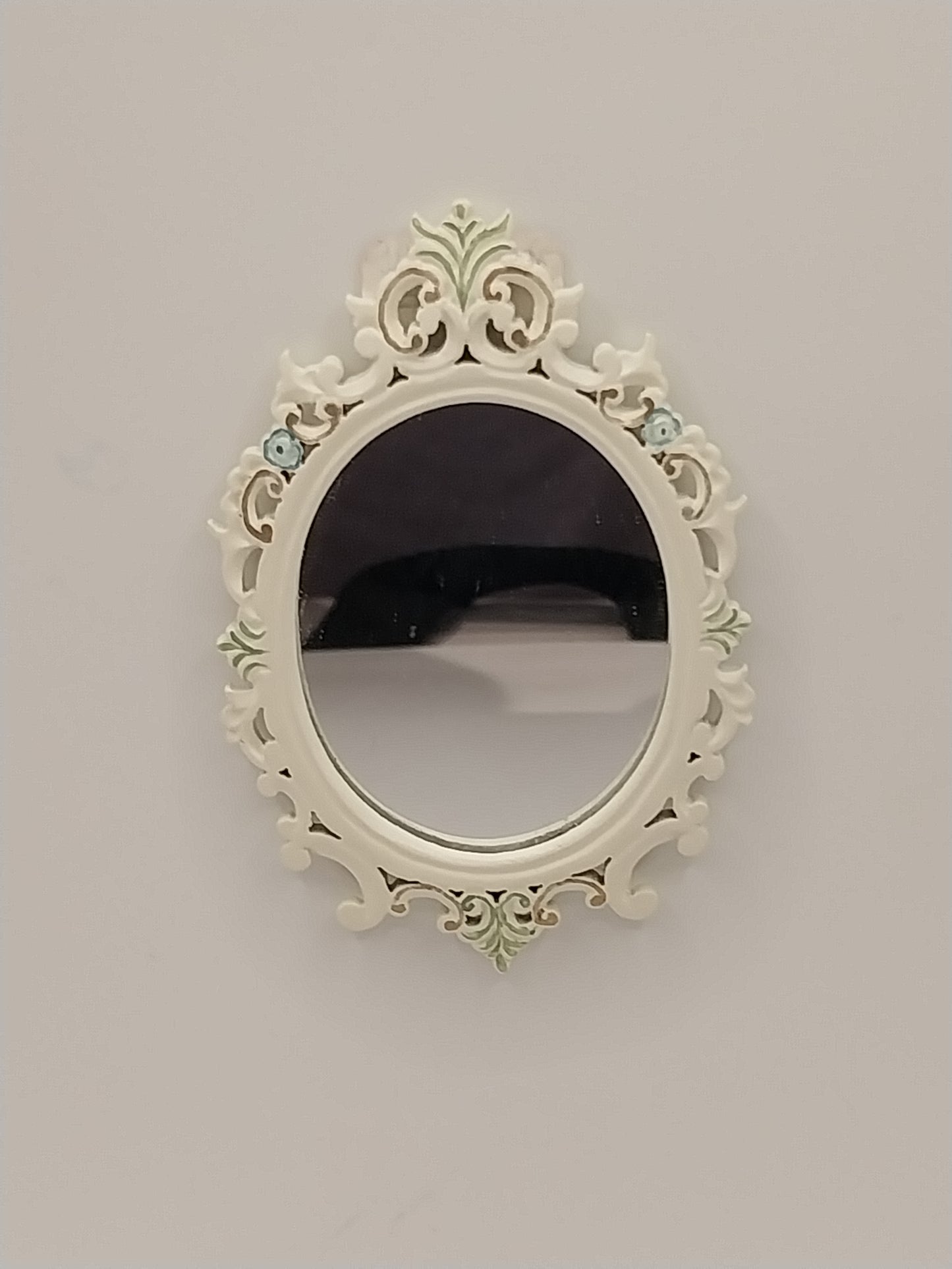 Victorian Oval Mirror, Wild Flowers