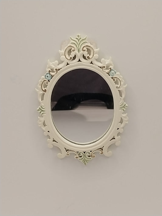 Victorian Oval Mirror, Wild Flowers