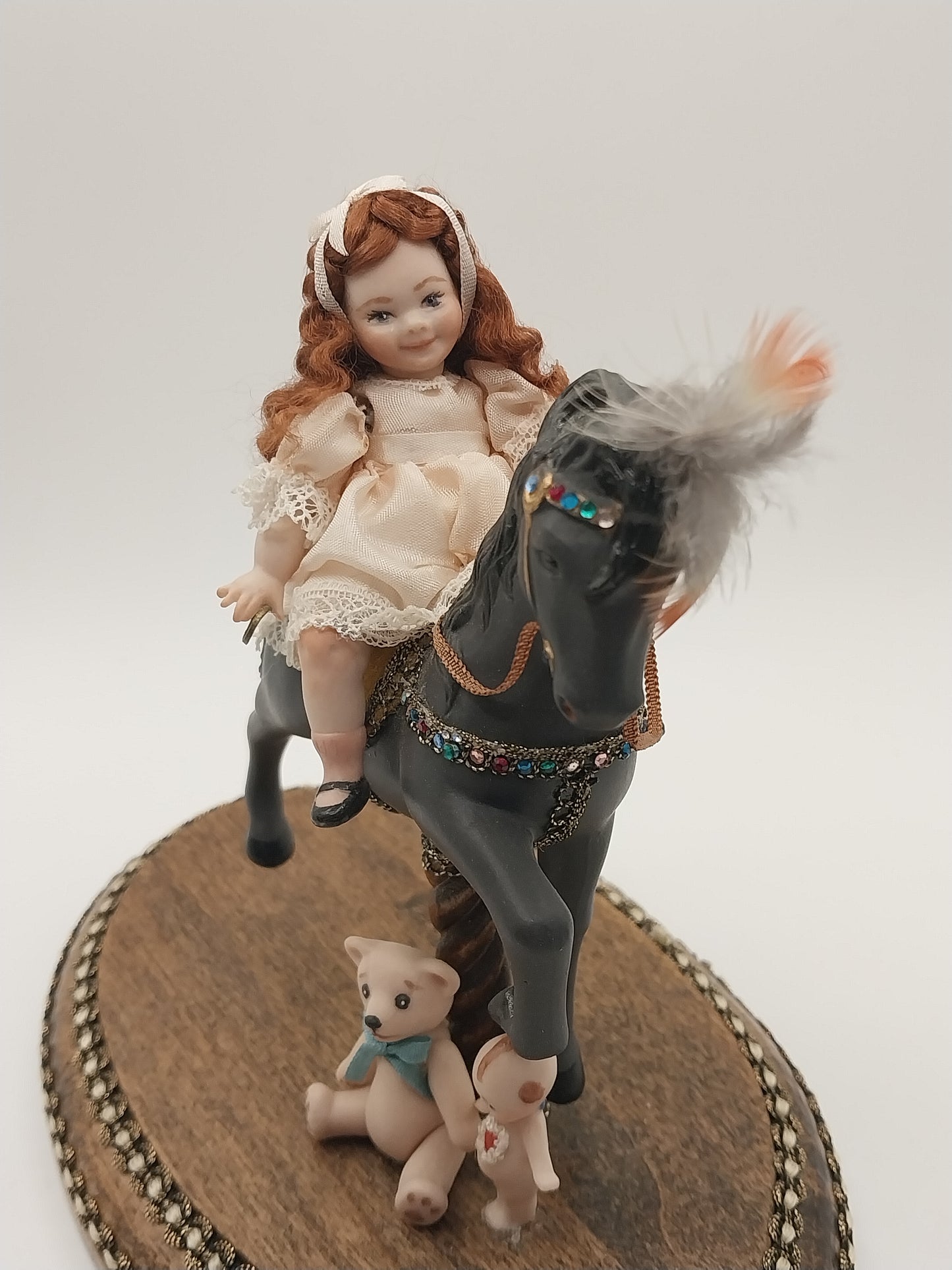Little Girl on Carousel Horse