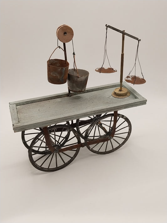 Vendor Cart With Scales, Handmade