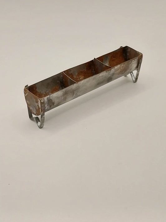 Feeding Trough, Rusted Metal, Handmade