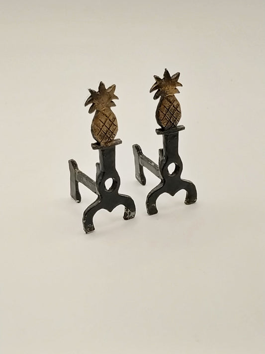 Fireplace Andirons, Pineapple