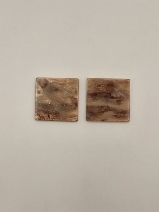 Faux Marble Tile, Coral, 20mm