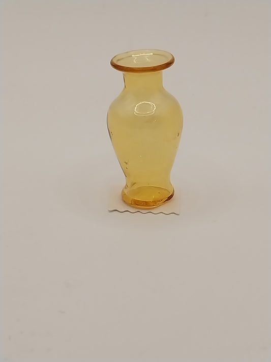 Glass Vase, Yellow