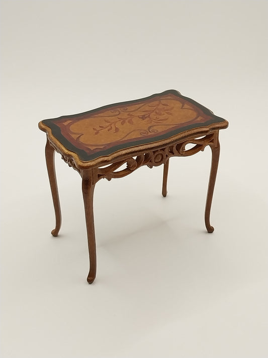 Tea Table, 1750 Handpainted, Walnut