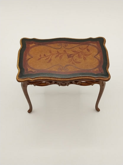 Tea Table, 1750 Handpainted, Walnut
