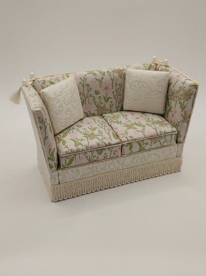 Knole Sofa, Cream, Pink & Green Floral