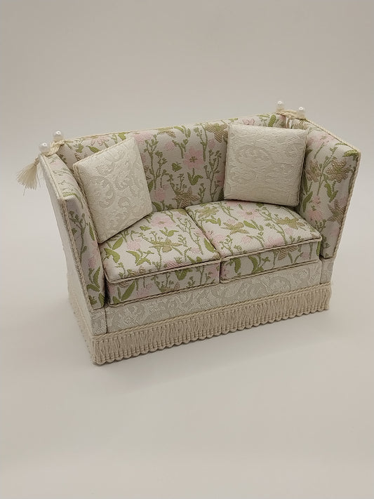 Knole Sofa, Cream, Pink & Green Floral