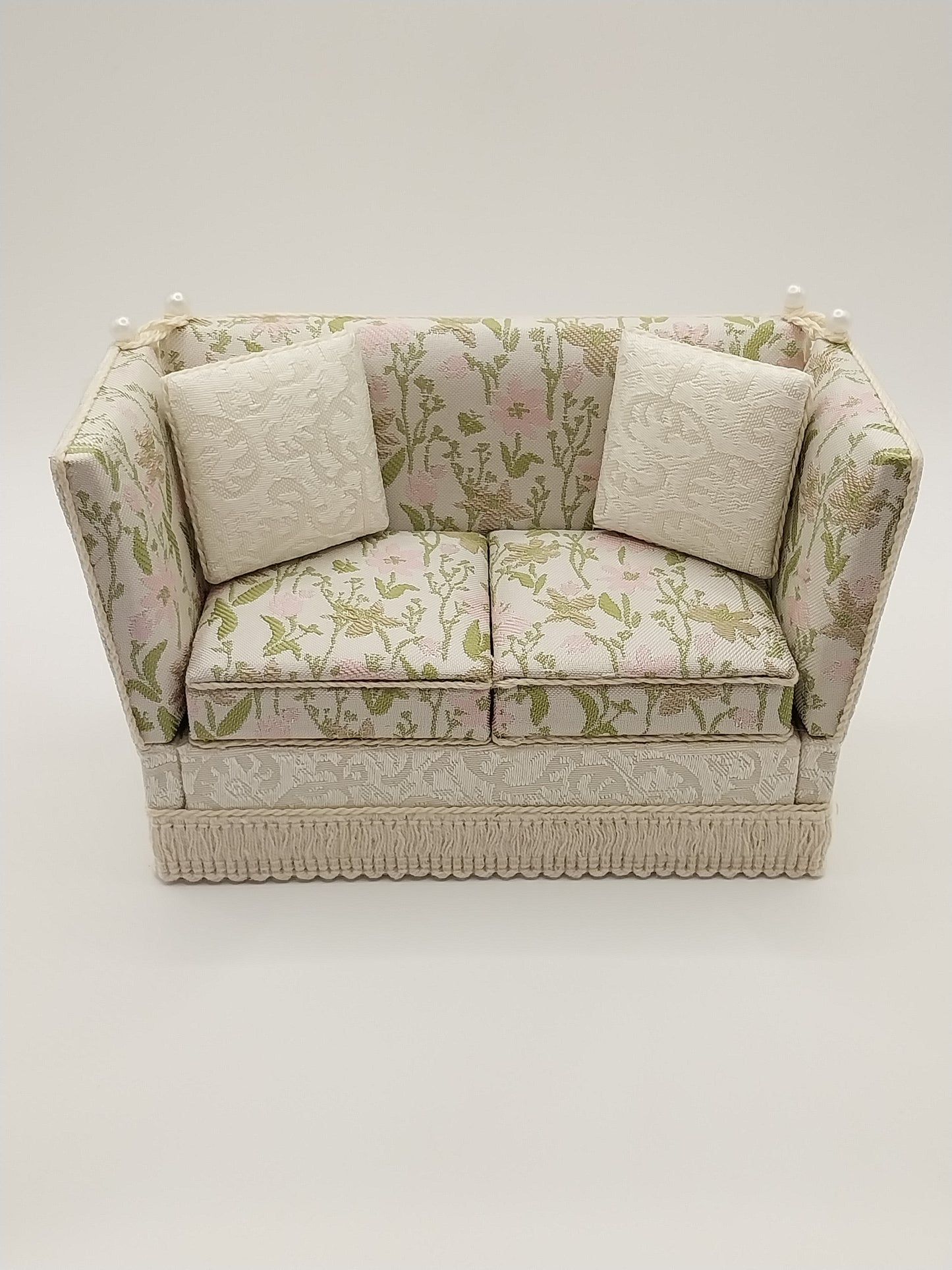 Knole Sofa, Cream, Pink & Green Floral