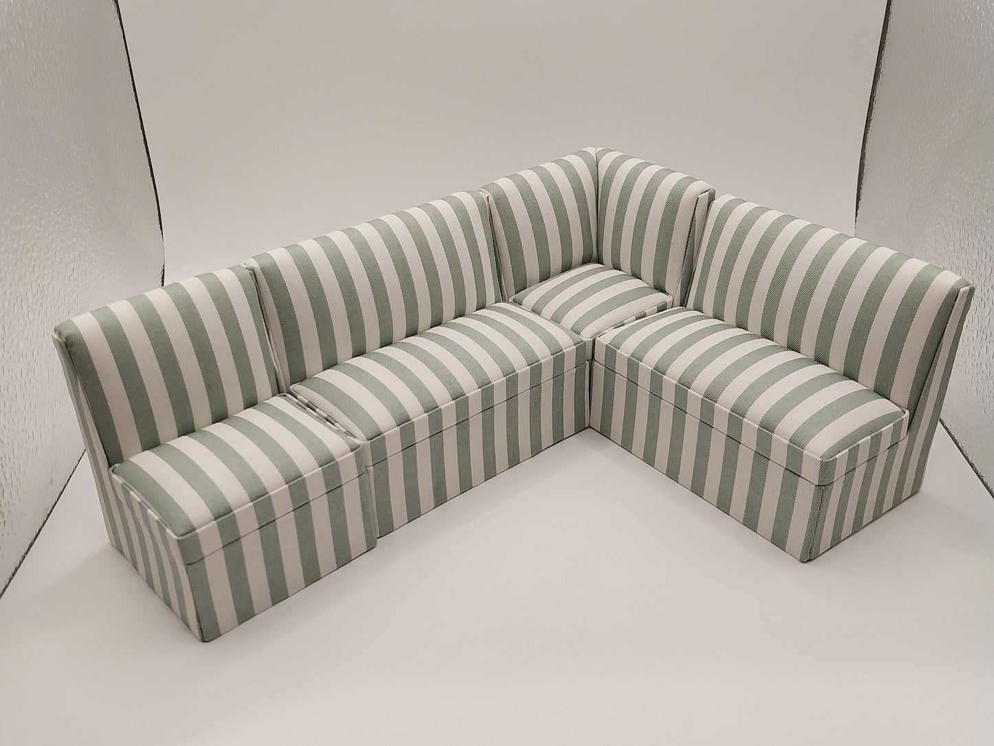 Living Room Sectional Set, Green, 4pc