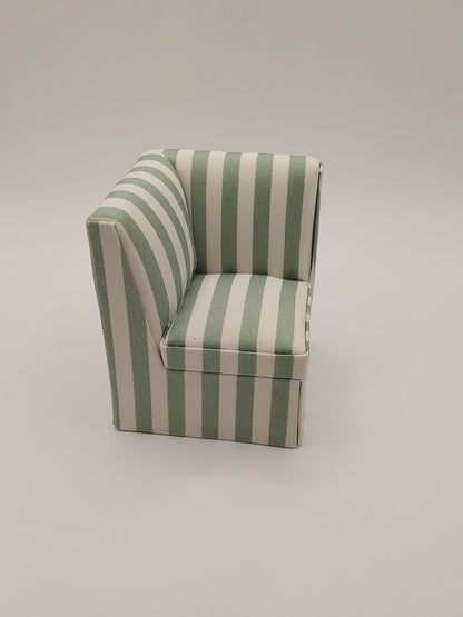 Living Room Sectional Set, Green, 4pc