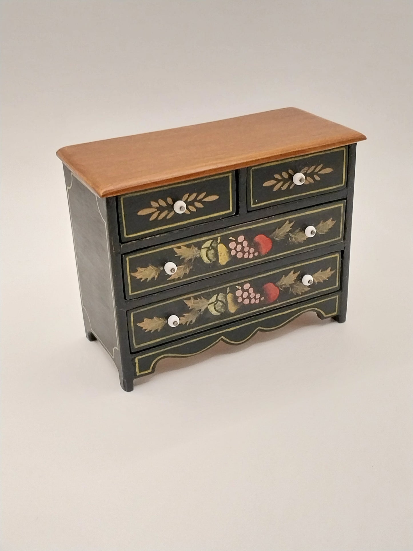 Chest With Mirror, Folk Art, Handpainted