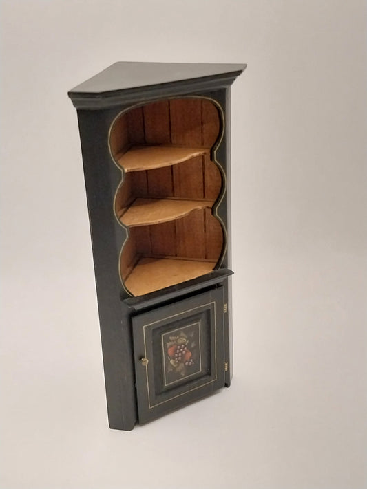 Corner Cabinet, Folk Art, Handpainted