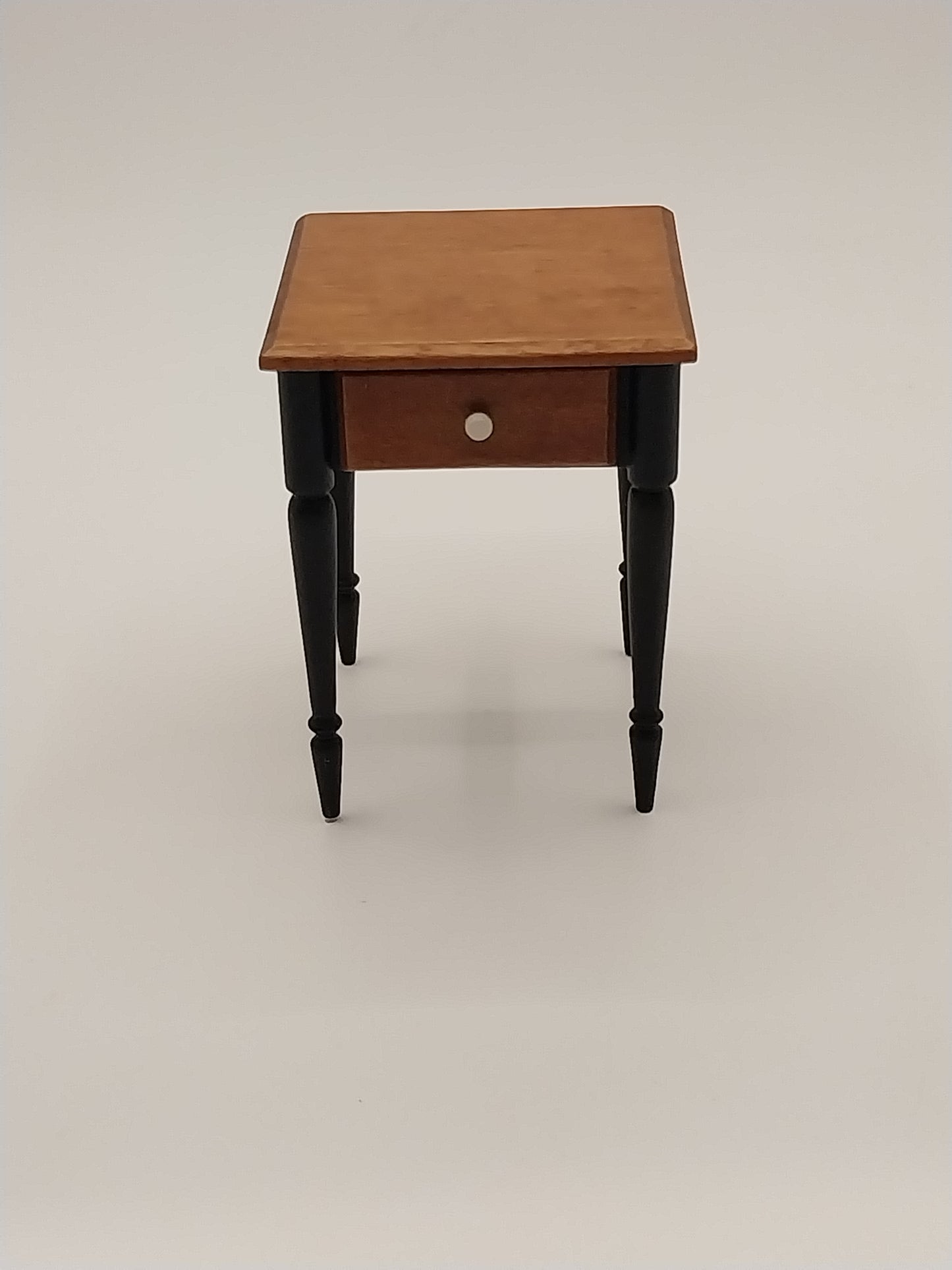 Vintage Nightstand, Cherry & Black